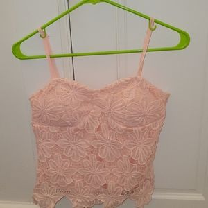 Hand made lace top